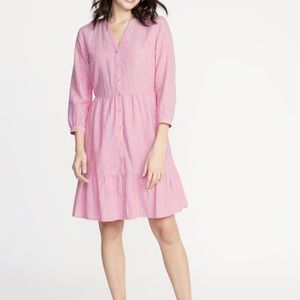 Old navy linen shirt dress